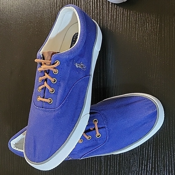 Polo by Ralph Lauren Canvas Boat Shoes Low Top Mens Sz 14 - Picture 5 of 11